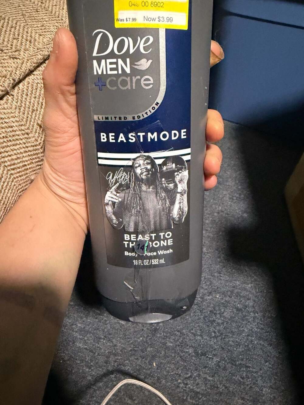 #388 Dove Men+Care Beastmode Body Wash Beast To The Bone 18 Fl Oz